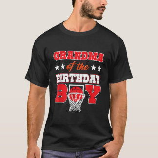 T-shirt Grand-mère de la fête de basket-ball de la Balle d