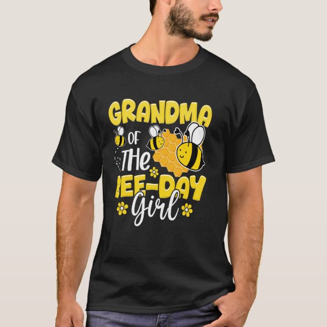 T-shirt Grand-Mère De La Fête Des Abeilles Fête D'Annivers (Devant)
