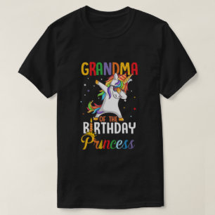 T-shirt Grand-Mère De La Fille D'Anniversaire Dabbing Uni