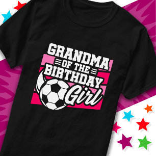 T-shirt Grand-mère de la Fille d'anniversaire du football