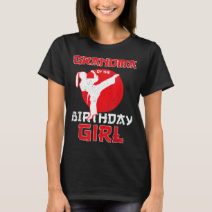 T-shirt Grand-mère de la fille karaté taekwondo d'annivers