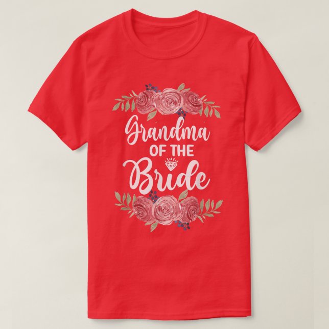 T-shirt Grand-mère de la mariée Baby Shower Mariage  (Design devant)