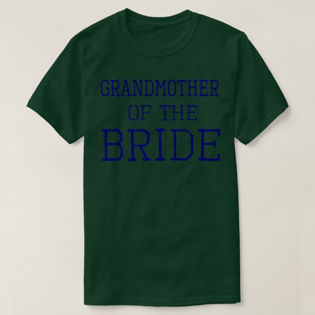 T-shirt Grand-mère de la mariée - Coordination du mariage  (Design devant)