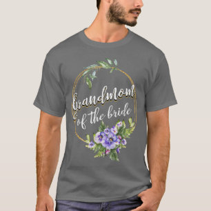T-shirt Grand-mère de la mariée Mariage Enterrement de vie