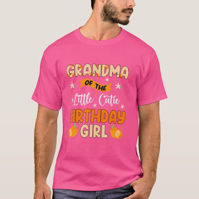 T-shirt Grand-mère de la petite Cutie Anniversaire fille S (Devant)