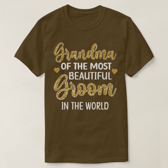 T-shirt Grand-Mère De La Plus Belle Grand-Mère De Douche D (Design devant)