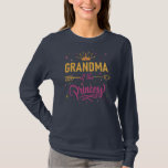 T-shirt Grand-mère de la Princess Girls Birthday<br><div class="desc">Grand-mère de The Birthday Princess Girls Birthday Party. Parfait pour papa,  maman,  papa,  men,  women,  friend et family members on Thanksgiving Day,  Christmas Day,  Mothers Day,  Fathers Day,  4th of July,  1776 Independent Day,  Vétérans Day,  Halloween Day,  Patrick's Day</div>
