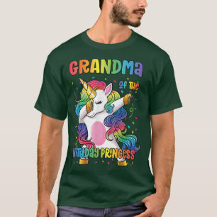 T-shirt Grand-mère de la princesse anniversaire Dabbing Un