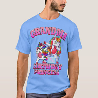 T-shirt Grand-mère de la princesse d'anniversaire Dabbing 