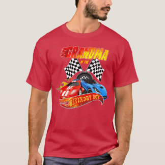 T-shirt Grand-Mère De L'Anniversaire Boy Race Anniversaire