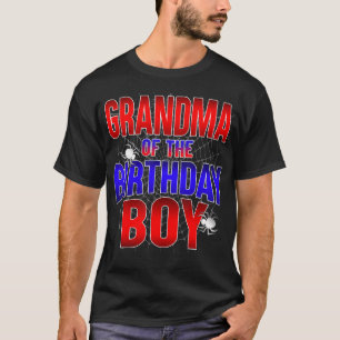 T-shirt Grand-Mère De L'Anniversaire Costume Garçon Spider