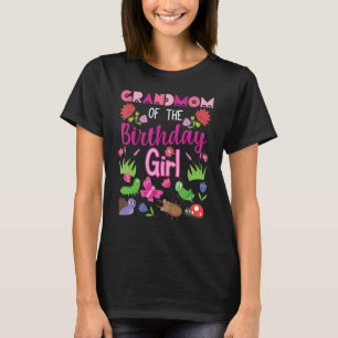 T-shirt Grand-Mère De L'Anniversaire Fille Bug Insecte Par