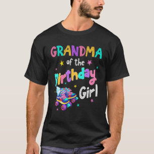 T-shirt Grand-Mère De L'Anniversaire Fille Rolling Patinag