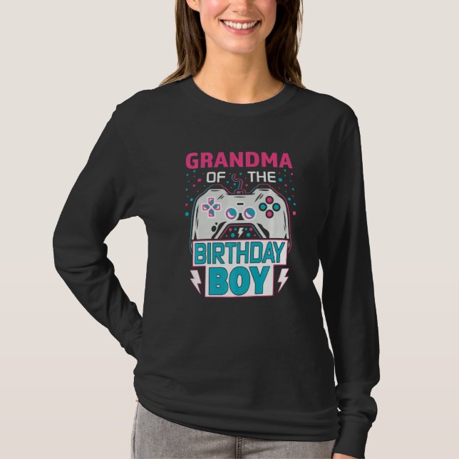 T-shirt Grand-mère de l'Anniversaire Garçon Correspondant  (Devant)