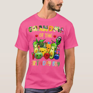 T-shirt Grand-Mère De L'Anniversaire Garçon Famille Fruits