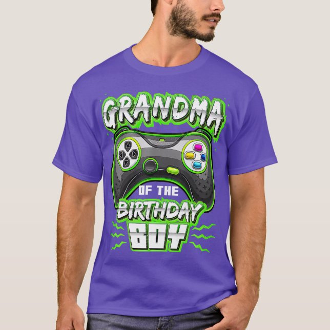 T-shirt Grand-mère de l'Anniversaire Joueur vidéo de jumel (Devant)
