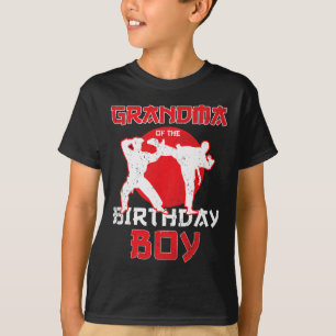 T-shirt Grand-Mère De L'Anniversaire Karate Taekwondo Boy 