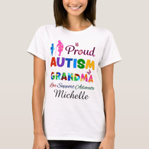 T-shirt Grand-mère de l'autisme fière