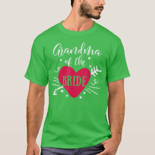 T-shirt Grand-Mère De L'Épouse Arrow Coeur Pour Bacheloret