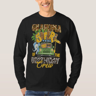 T-shirt Grand-Mère De L'Équipage D'Anniversaire Zoo Animal