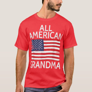 T-shirt Grand-mère de l'indépendance de l'Amérique USA tou
