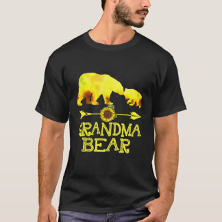 T-shirt Grand-mère de l'ours de tournesol père père