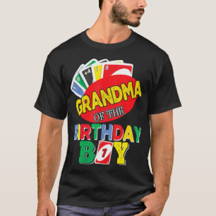 T-shirt Grand-Mère De L'Uno Birthday Boy Uno Birthday Boy