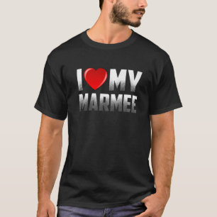 T-shirt Grand-mère de petits-enfants J'aime ma mère mère m