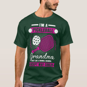 T-shirt Grand-Mère De Pickleball Comme Une Grand-Mère Norm