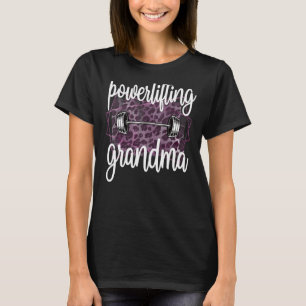 T-shirt Grand-Mère De Powerliflifting D'Une Grand-Mère De