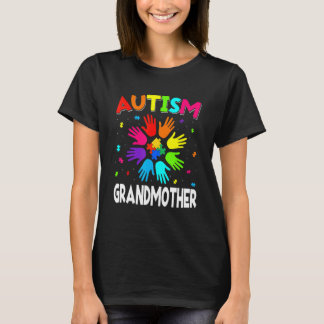 T-shirt Grand-mère de sensibilisation à l'autisme Lever la