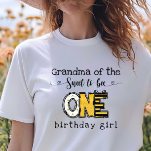 T-shirt Grand-mère de Si doux d'être un floral anniversai