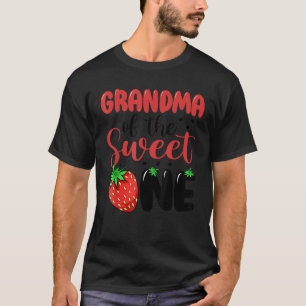T-shirt Grand-Mère De Sweet One Strawberry Premier Anniver