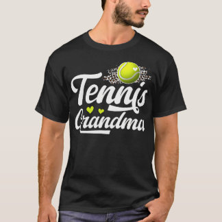 T-shirt Grand-mère de tennis d'un joueur de tennis Grand-m