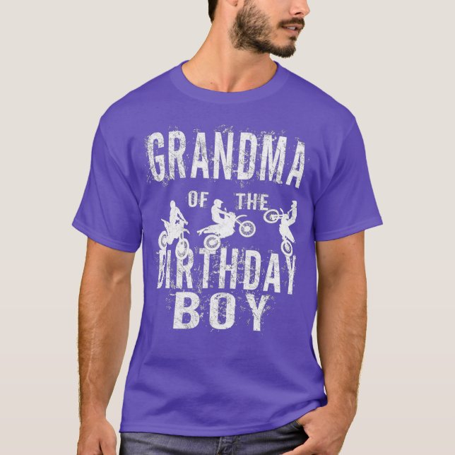 T-shirt Grand-mère de The Birthday Boy Dirt Bike Bday (Devant)