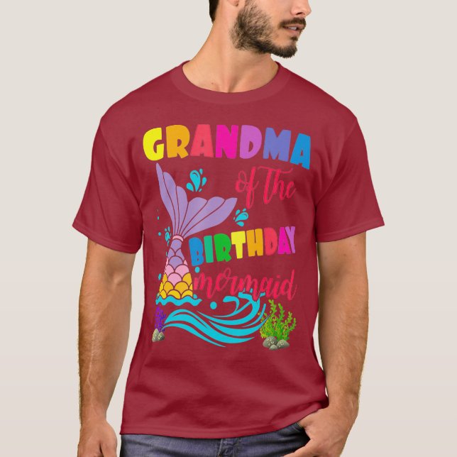T-shirt Grand-mère de The Birthday Mermaid (Devant)