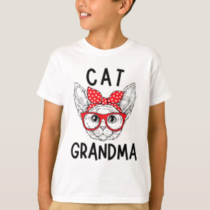 T-shirt Grand-mère Devon Rex Amoureux de les chats Chat Na