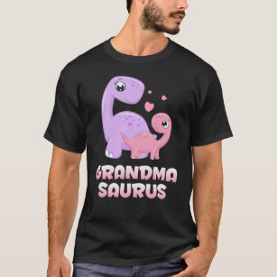 T-shirt Grand-mère Dinosaur Bébé Petite-fille Dino