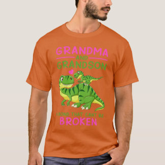 T-shirt Grand-mère dinosaure et petit-fils un lien qui ne 