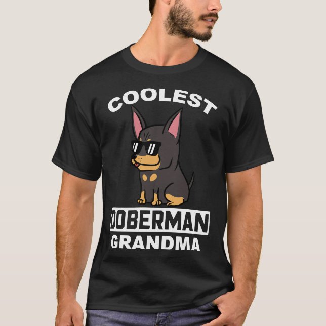 T-shirt Grand-mère Doberman (Devant)