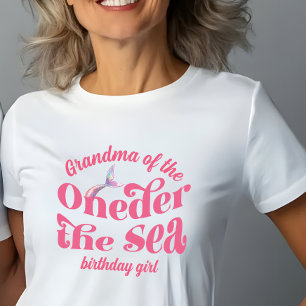 T-shirt Grand-mère d'Oneder La fille d'anniversaire de la 
