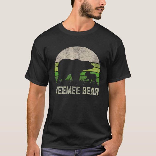 T-shirt Grand-Mère Drôle De Petite-Fille, Meemee (Devant)
