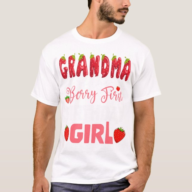 T-shirt Grand-Mère Du Berry Premier Anniversaire De Girl S (Devant)