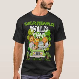 T-shirt Grand-Mère Du Far Deux Zoo Camion Anniversaire Saf