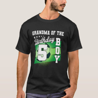 T-shirt Grand-Mère Du Garçon D'Anniversaire C'Est Mon 5E A