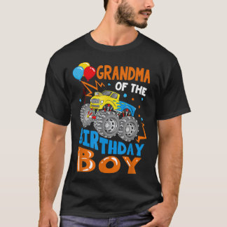 T-shirt Grand-mère du garçon d'anniversaire Monster Truck