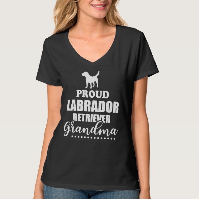 T-shirt Grand-mère du Labrador (Devant)