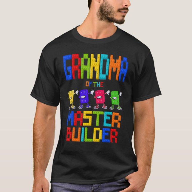 T-shirt Grand-mère du Maître Constructeur Anniversaire Gar (Devant)