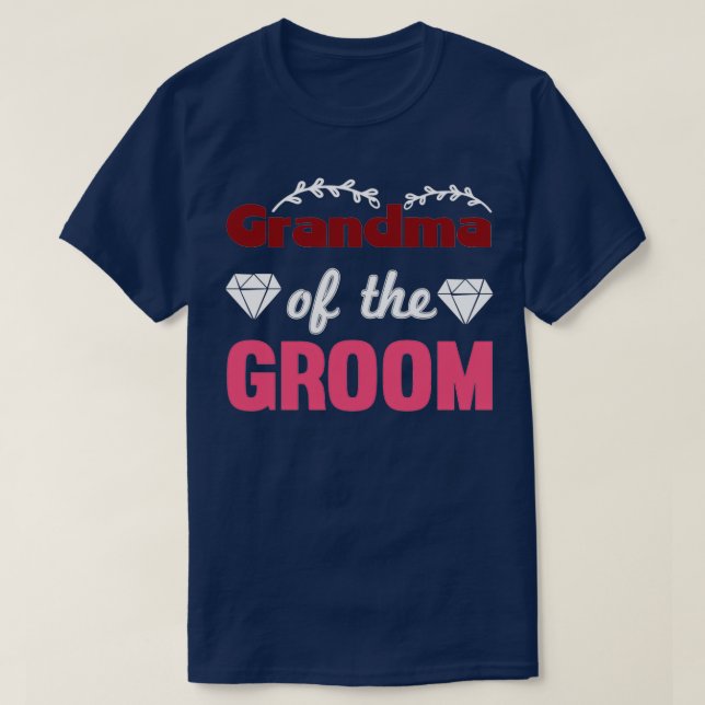 T-shirt Grand-mère du marié (Design devant)