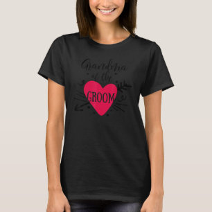 T-shirt Grand-mère du marié cœur flèche mariage et enterre